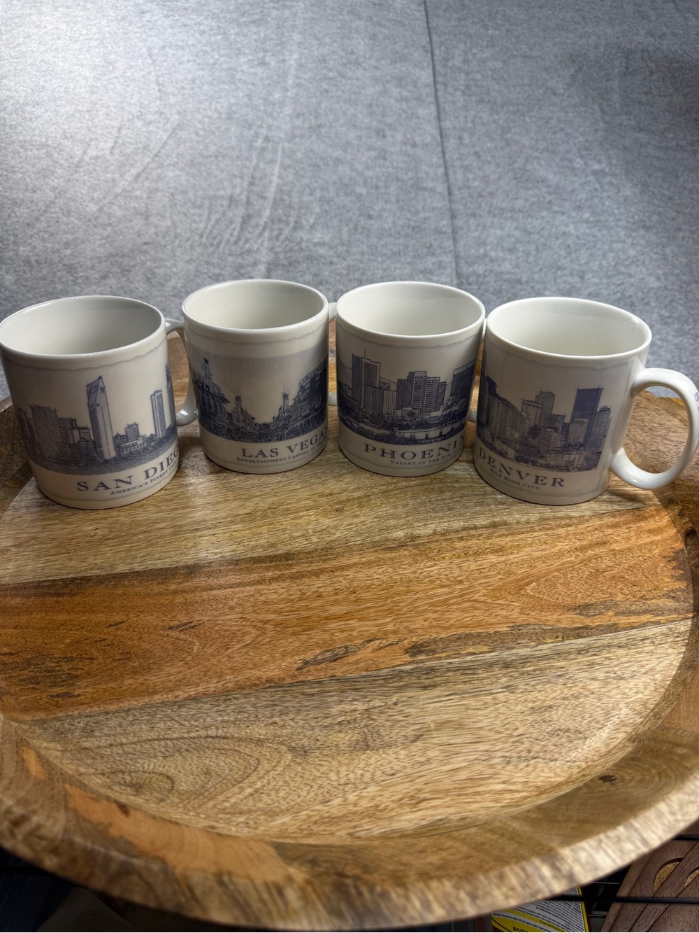 Vintage Starbucks Skyline City Mugs Set of 4